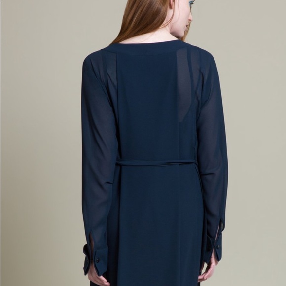 NWT Byron Lars navy shirt dress - Picture 4 of 8
